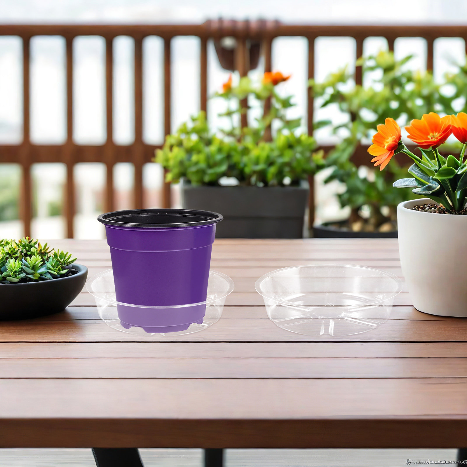 Drip Tray Saucer - 12Pcs Plastic Flower Pot Drip Tray