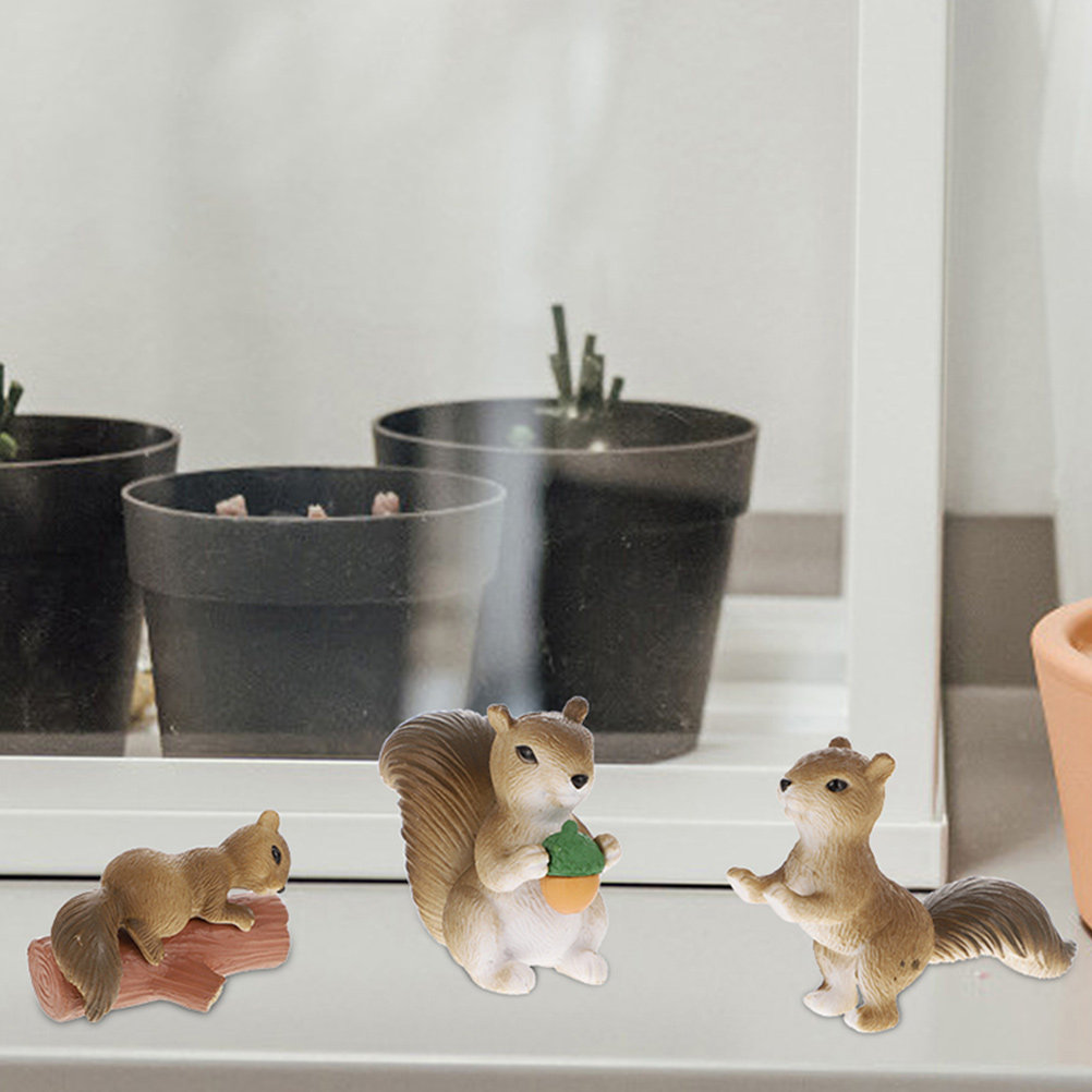 8Pcs Squirrel Decor Ornament A - Bonsai Garden Landscape Design ulasan dan harga
