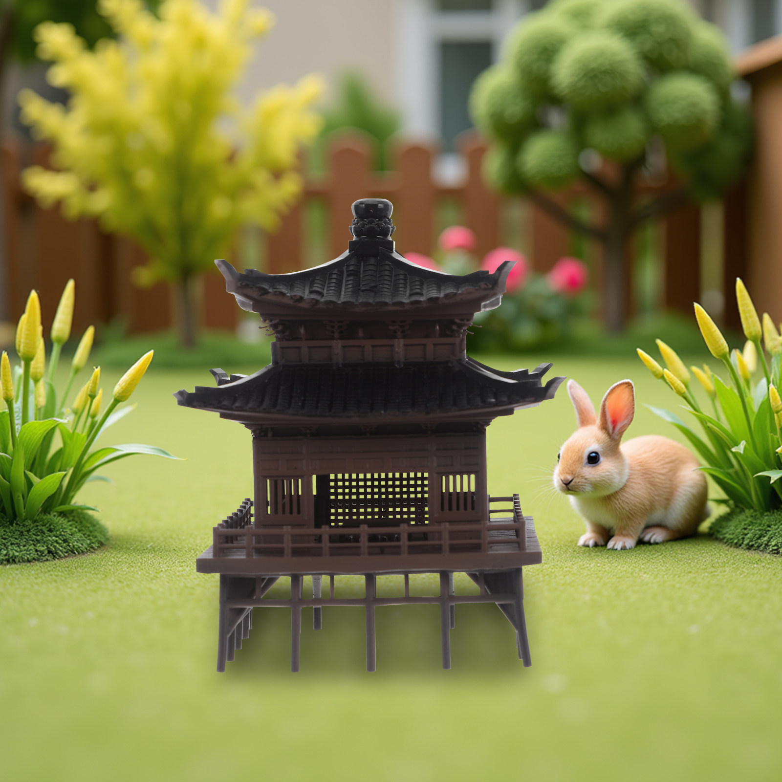 Small Chinese Pavilion Decor f - Bonsai Garden Landscape Design ulasan dan harga