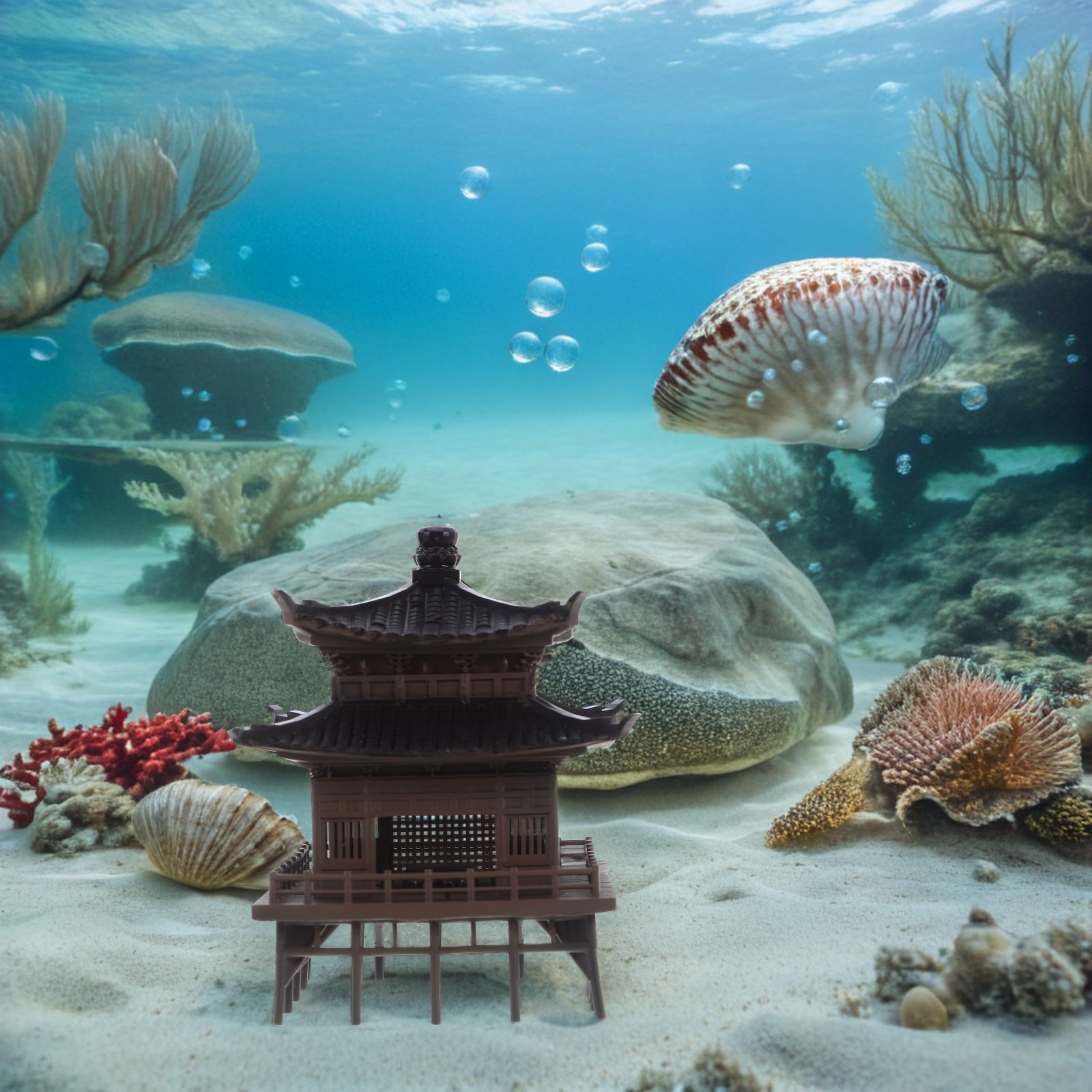 Small Chinese Pavilion Decor f - Bonsai Garden Landscape Design ulasan dan harga