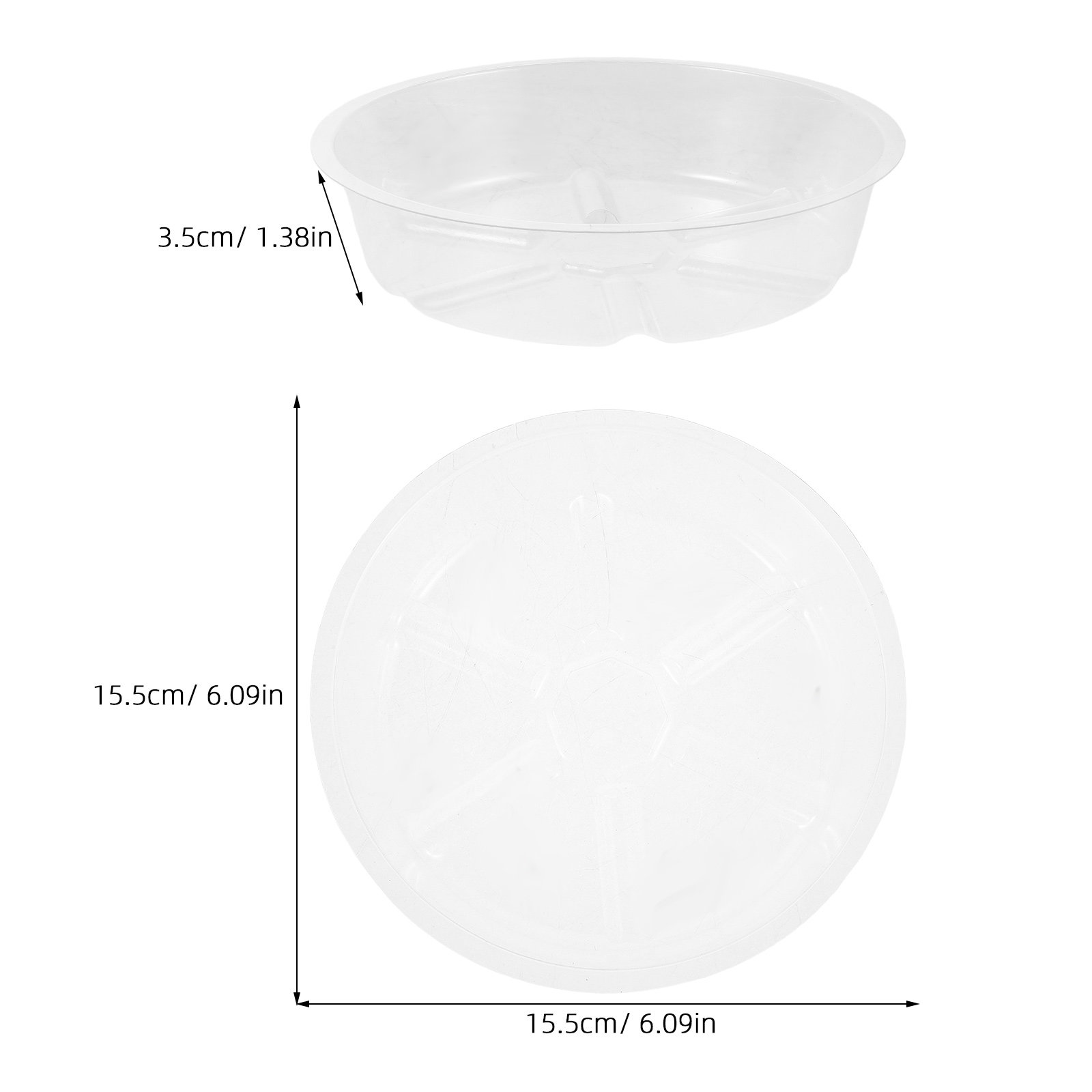 12Pcs Plastic Flower Pot Drip  - Drip Tray Saucer ulasan dan harga