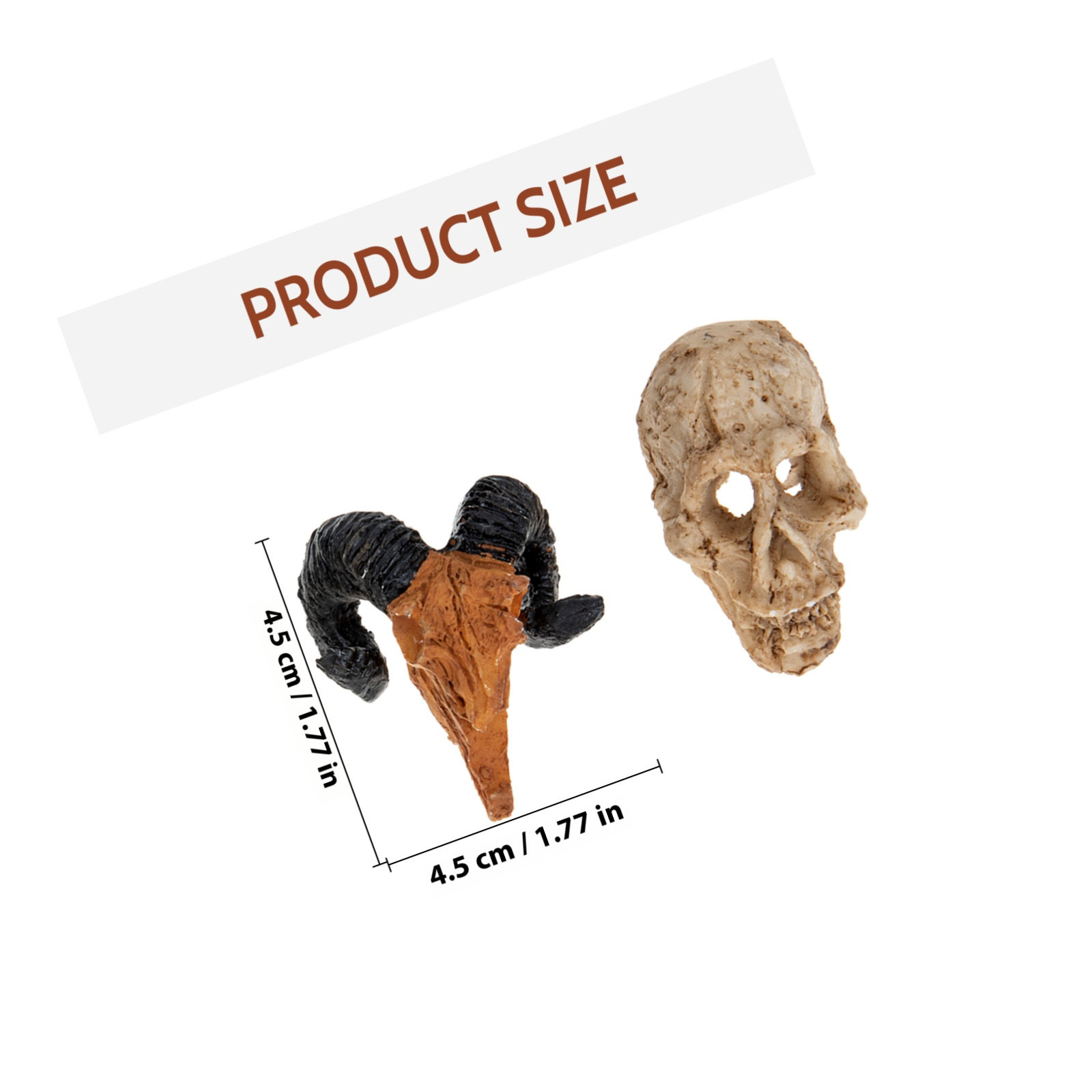4Pcs Small Skull Ornament Resi - Bonsai Garden Landscape Design ulasan dan harga