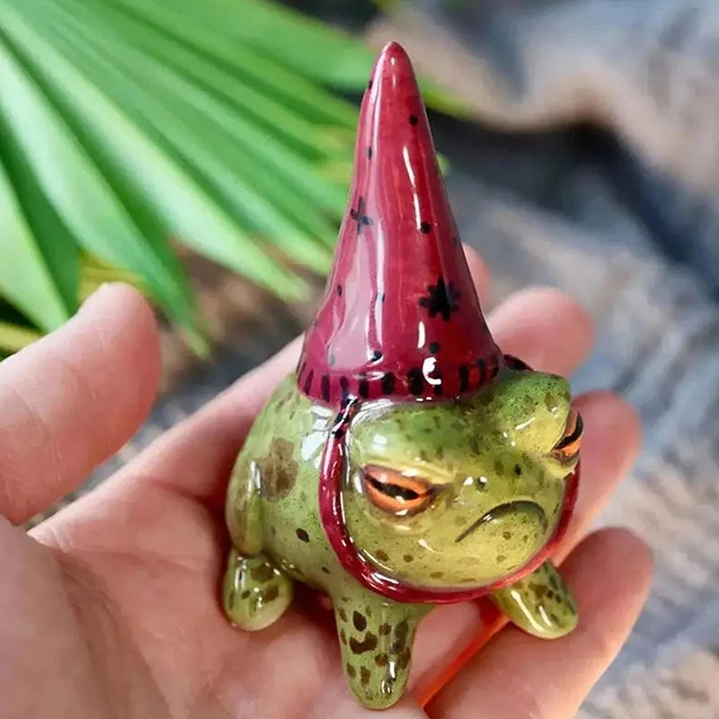 Cute Frog Statues for Garden W - Bonsai Garden Art ulasan dan harga