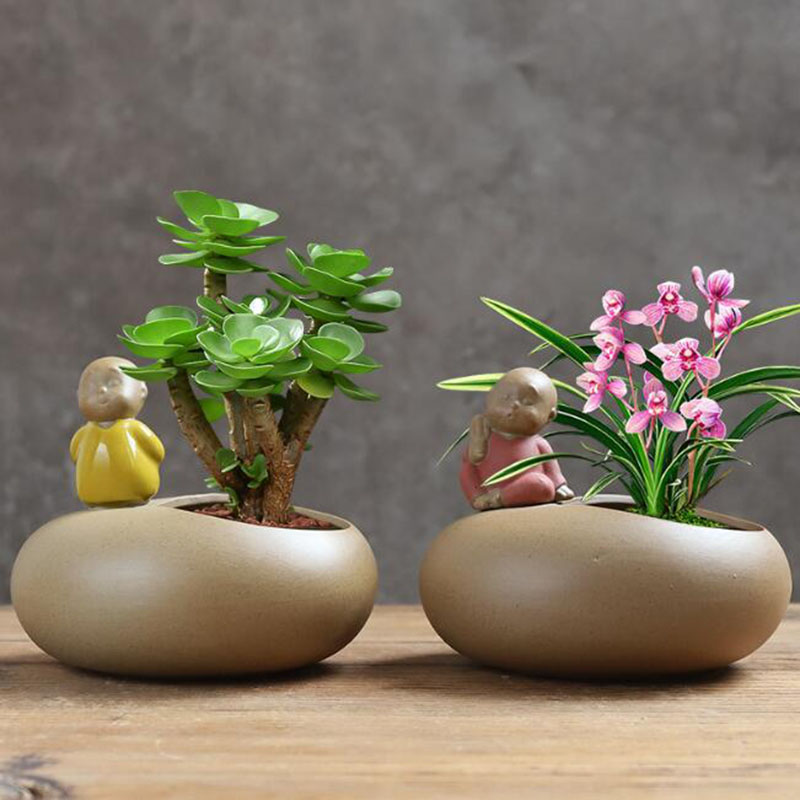Chinese Style Retro Ceramic Mo - Bonsai Garden Art ulasan dan harga