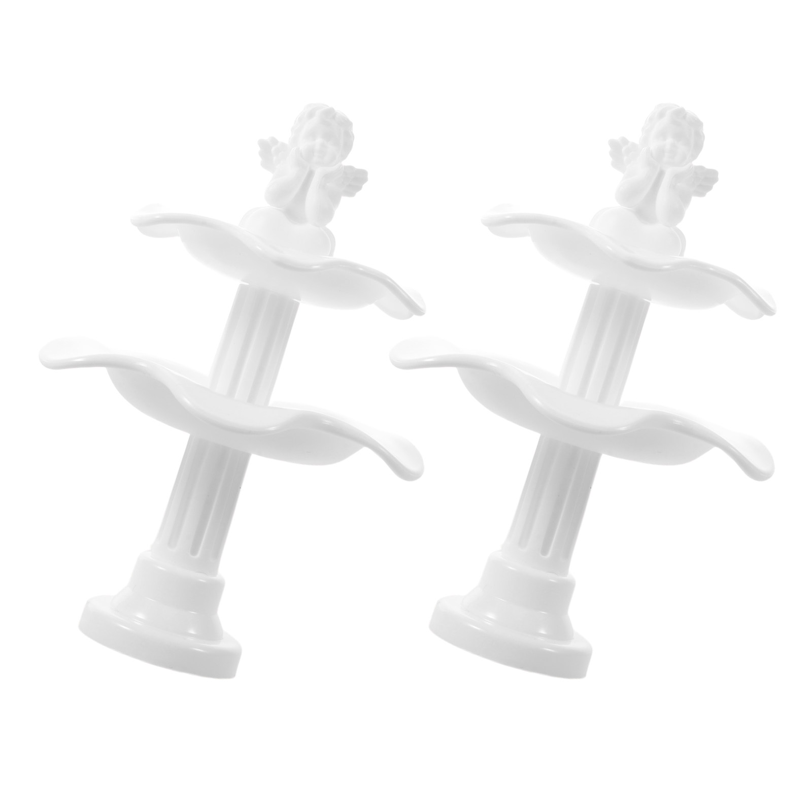 2Pcs Two-Tier Plastic Miniatur - Bonsai Garden Landscape Design ulasan dan harga