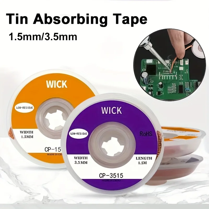 1.5m Desoldering Braid Tape Co - Copper Wire Roll ulasan dan harga